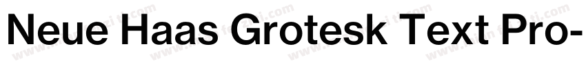 Neue Haas Grotesk Text Pro字体转换